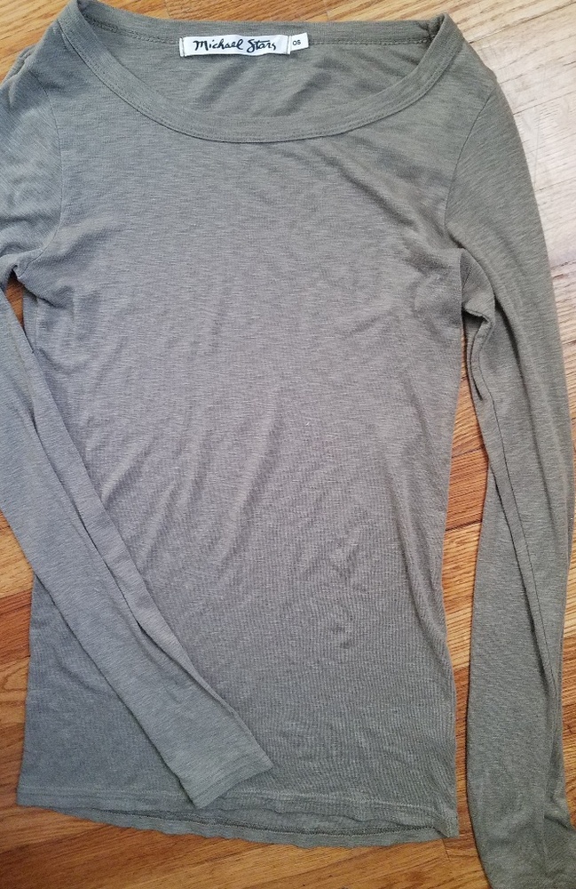 Michael Stars slub crew 100% supima cotton